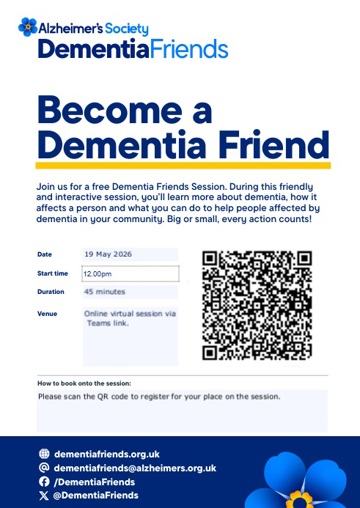 Dementia Friends Session poster