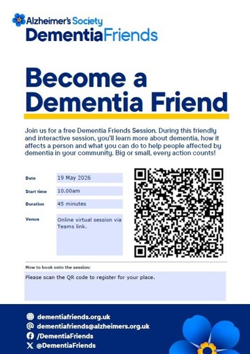 Dementia Friends Session poster