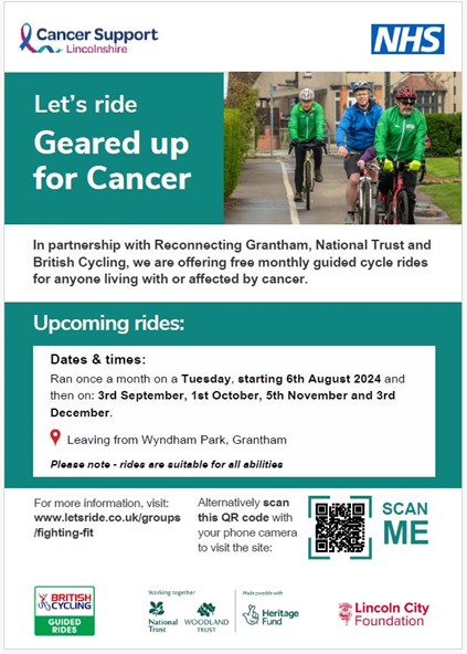 Gearing up for Cancer monthly bike ride group